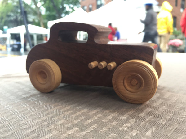 Wooden Toy Hotrod Toy Truck // il Bassotto ~ Shortie Hotrod // la  macchina truccata