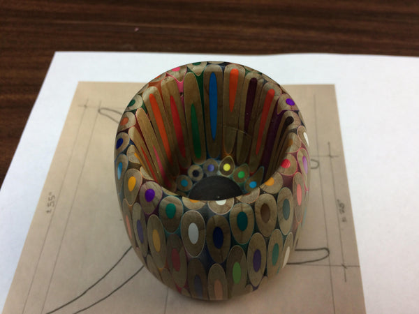Colored Pencil Bowl // Colored Pencil Cup // Colored Pencil Project