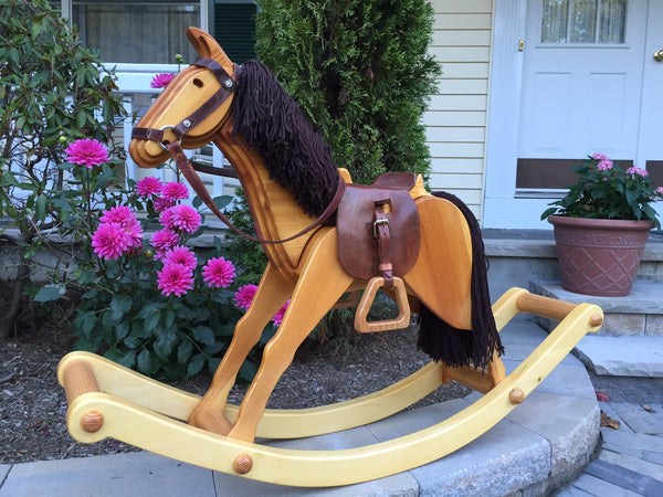 Wooden Rocking Horse // Cavallo Lavianesi // Handmade Artisan Rocking Horse