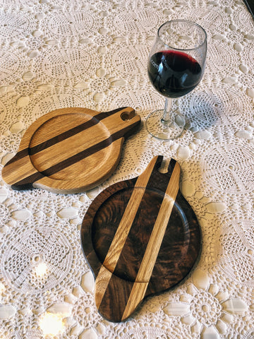 Wooden Wine Plate // Party Plate // Appetizer Plate